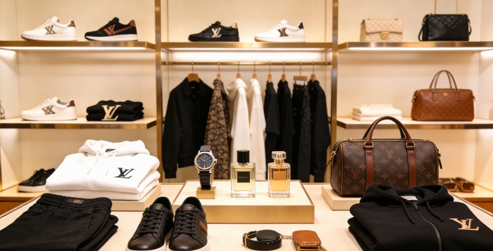 CNFans luxury haul — LV display room