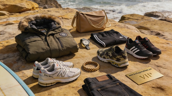CNFans outdoor haul — New Balance, camo sneakers, jacket, bag